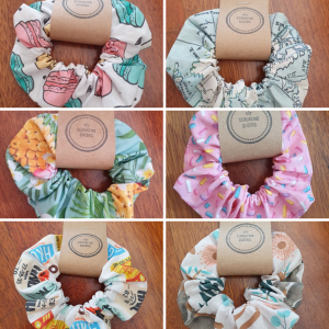 Travel Inspired Scrunchies